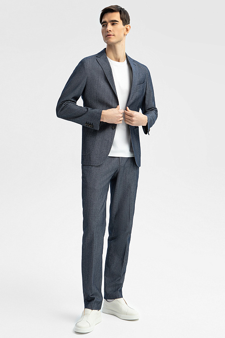 Костюм из хлопка и шерсти Lanificio TG di Fabio, лимитированная коллекция, цвет 