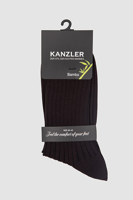 Носки из бамбука, цвет Коричневый темный