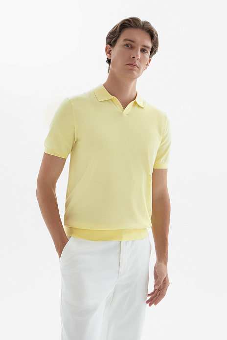 Поло из хлопка Пима, цвет Желтый
