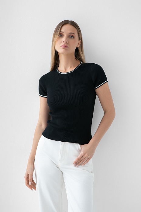 Футболка из хлопка, цвет Черный