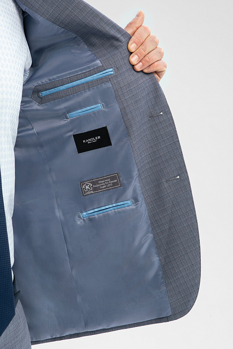 Пиджак из шерсти, устойчивой к сминанию, цвет Серый светлый