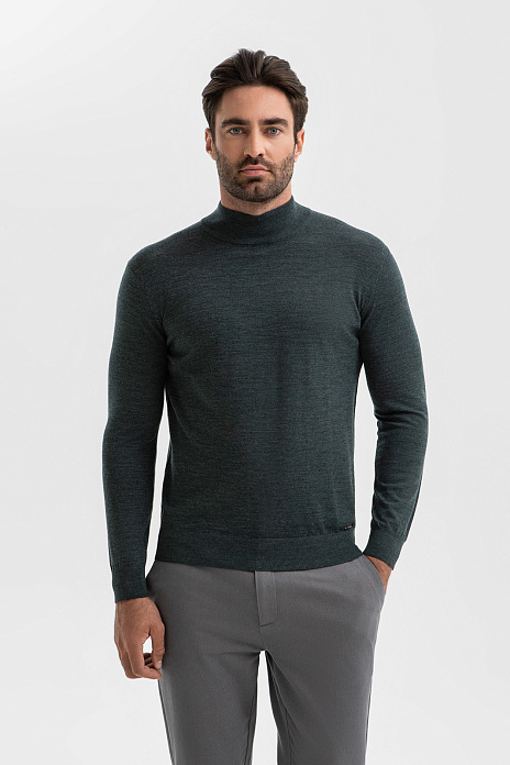 Водолазка из шерсти, цвет Зеленый