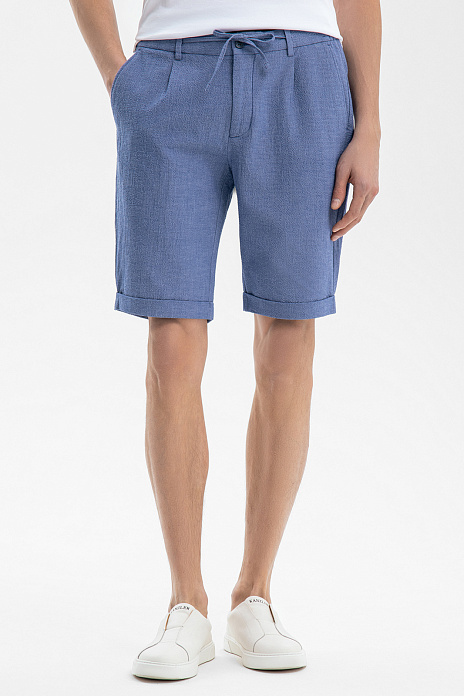 Шорты из хлопка, лимитированная коллекция, цвет Голубой