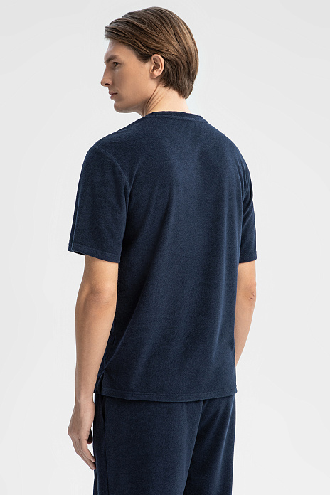 Футболка из хлопка, цвет Синий темный