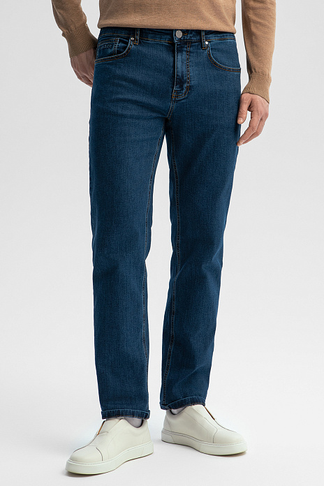 Джинсы, цвет Синий темный