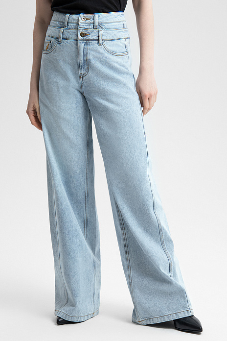 Джинсы, цвет Голубой