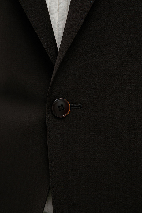 Пиджак из шерсти и шелка, цвет Коричневый темный