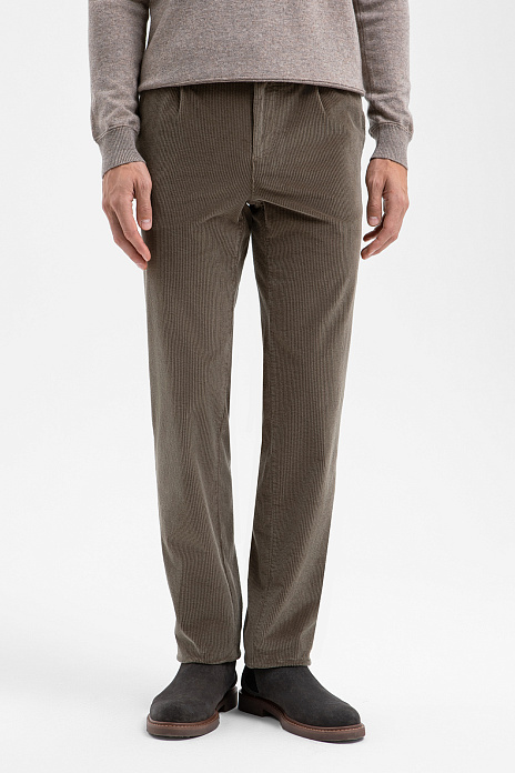 Брюки из вельвета, цвет Оливковый