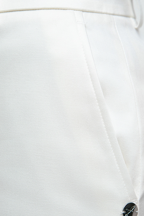 Шорты из хлопка и тенсела, цвет Белый