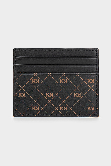 Картхолдер из натуральной кожи, цвет Черный