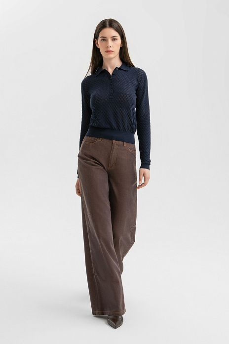 Джинсы, цвет Коричневый