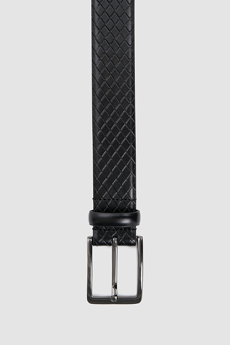 Ремень из натуральной кожи, цвет Черный