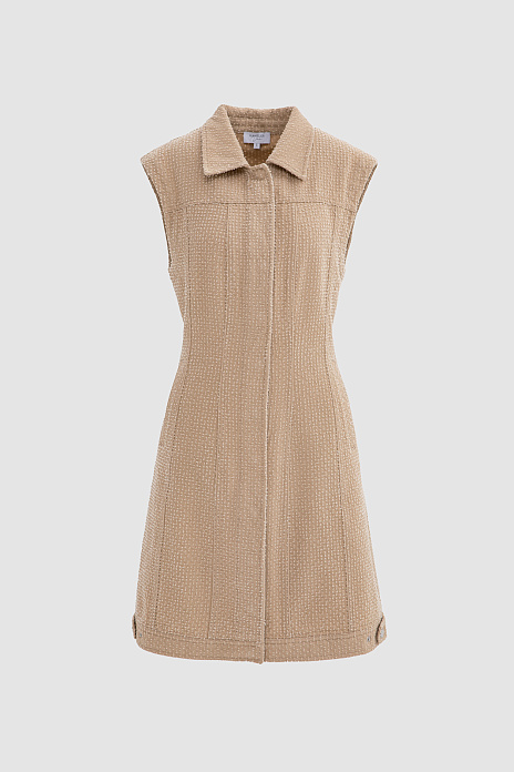 Платье из хлопка, цвет Бежевый