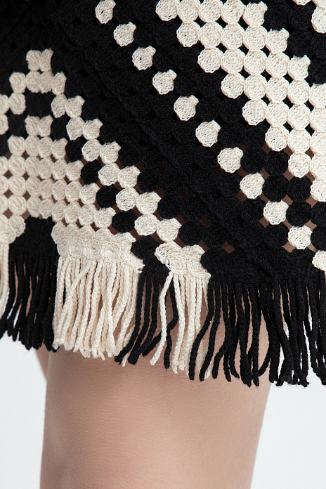 Платье фактурной вязки, цвет Черный