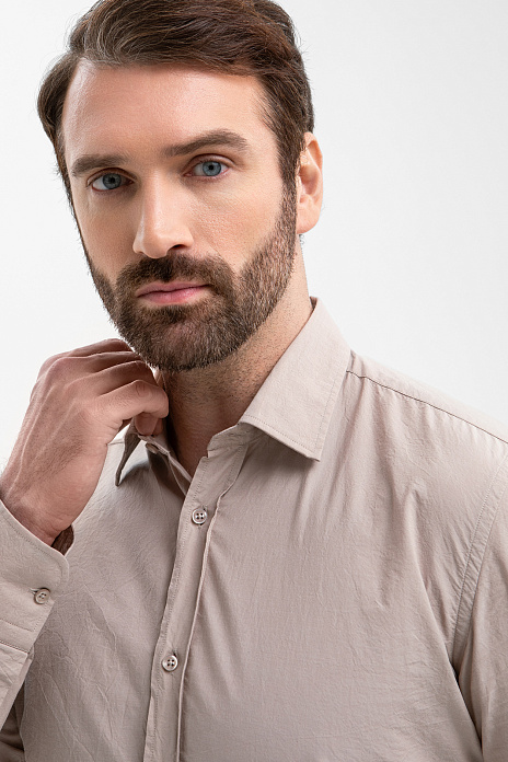 Сорочка из хлопка, цвет Бежевый