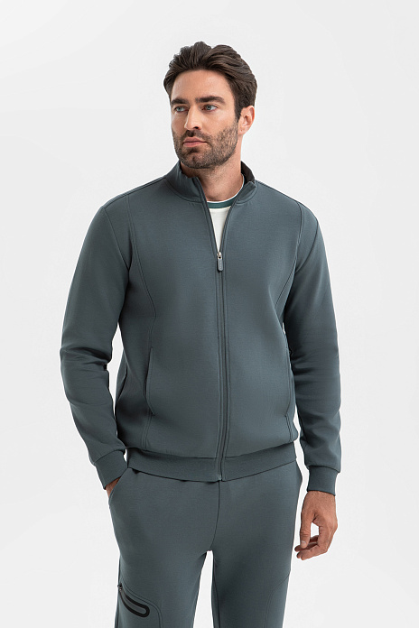 Толстовка из хлопка, цвет Зеленый