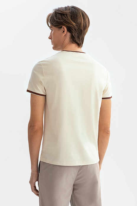 Футболка из мерсеризованного хлопка, цвет Бежевый