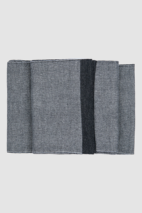 Шарф из шерсти серого цвета, цвет Серый